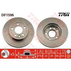 спирачен диск TRW DF1596 