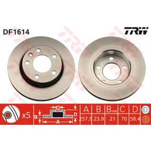спирачен диск TRW DF1614 