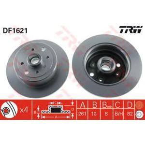 спирачен диск TRW DF1621 