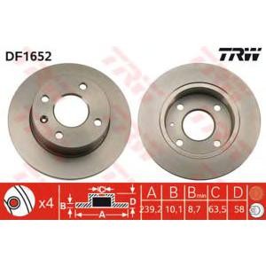 спирачен диск TRW DF1652 