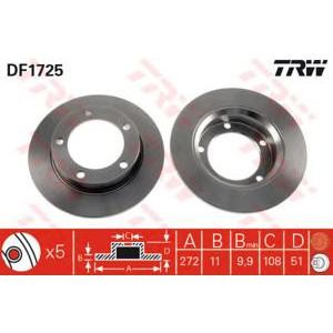 спирачен диск TRW DF1725 