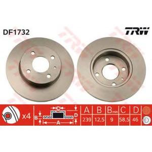 спирачен диск TRW DF1732 