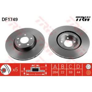 спирачен диск TRW DF1749 