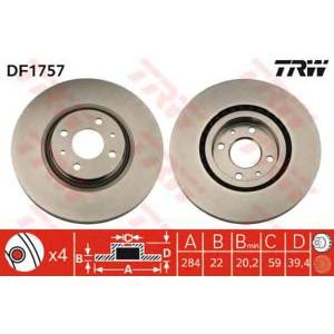 спирачен диск TRW DF1757 