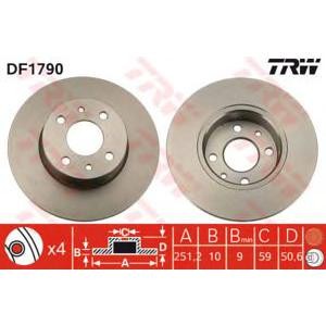 спирачен диск TRW DF1790 