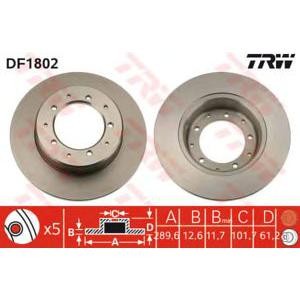 спирачен диск TRW DF1802