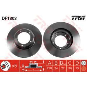 спирачен диск TRW DF1803