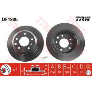 спирачен диск TRW DF1805 