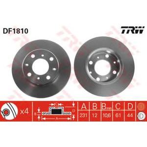 спирачен диск TRW DF1810