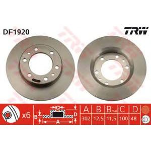 спирачен диск TRW DF1920