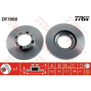 спирачен диск TRW DF1958