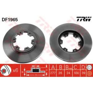 спирачен диск TRW DF1965
