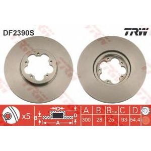 спирачен диск TRW DF2390S