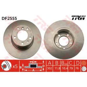 спирачен диск TRW DF2555 