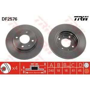спирачен диск TRW DF2576