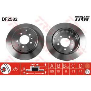 спирачен диск TRW DF2582