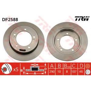 спирачен диск TRW DF2588