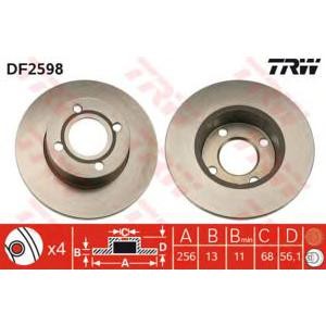 спирачен диск TRW DF2598