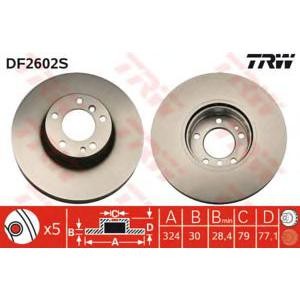 спирачен диск TRW DF2602S 