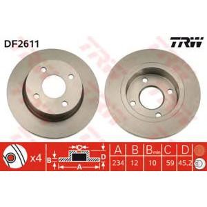 спирачен диск TRW DF2611