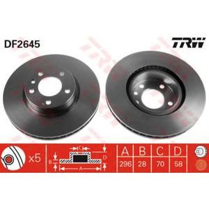 спирачен диск TRW DF2645
