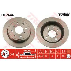 спирачен диск TRW DF2646