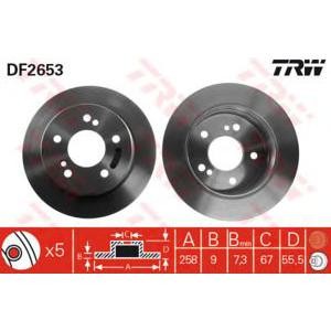 спирачен диск TRW DF2653 