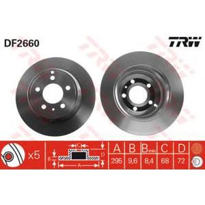 спирачен диск TRW DF2660