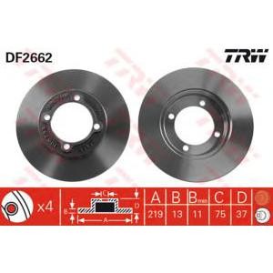 спирачен диск TRW DF2662