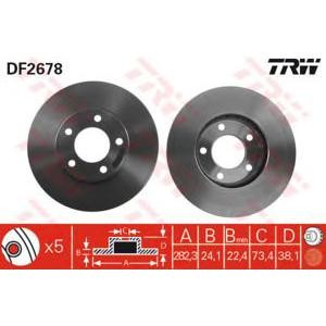 спирачен диск TRW DF2678
