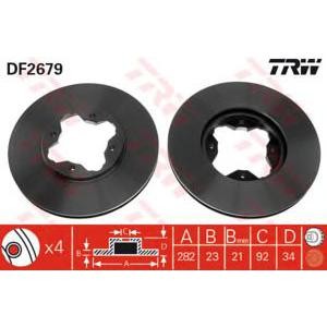 спирачен диск TRW DF2679