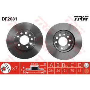 спирачен диск TRW DF2681