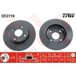 спирачен диск TRW DF2719