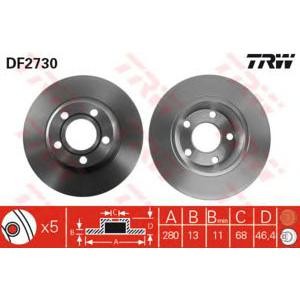 спирачен диск TRW DF2730