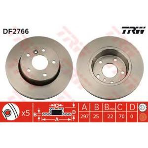 спирачен диск TRW DF2766