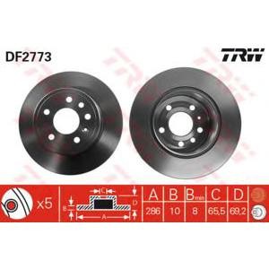 спирачен диск TRW DF2773