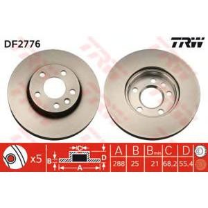 спирачен диск TRW DF2776