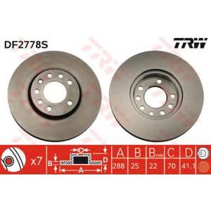 спирачен диск TRW DF2778S 