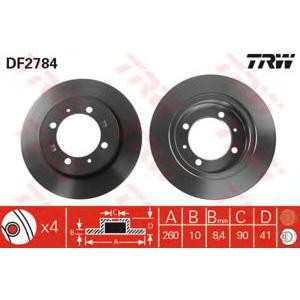 спирачен диск TRW DF2784