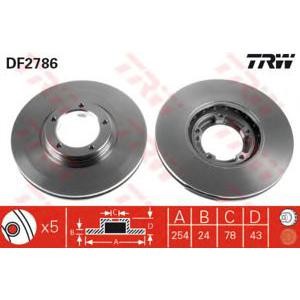 спирачен диск TRW DF2786