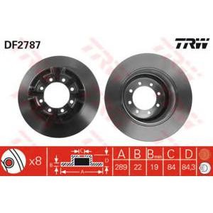 спирачен диск TRW DF2787