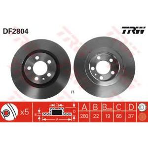 спирачен диск TRW DF2804