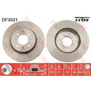 спирачен диск TRW DF3021