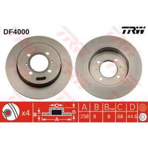 спирачен диск TRW DF4000