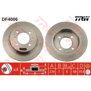 спирачен диск TRW DF4006