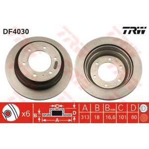 спирачен диск TRW DF4030