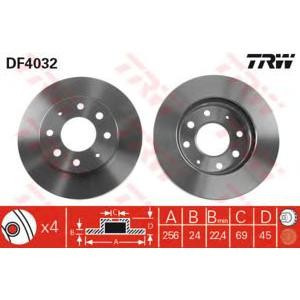 спирачен диск TRW DF4032