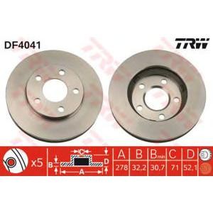 спирачен диск TRW DF4041