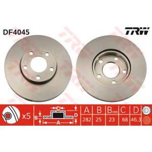 спирачен диск TRW DF4045
