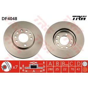 спирачен диск TRW DF4048